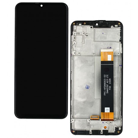 Дисплей для Samsung M336 Galaxy M33 (2022), черный, c рамкой, High quality