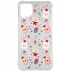 Чехол для iPhone 11 Pro Max, WAVE Christmas Holiday, силиконовый прозрачный, christmas animals Чехол для iPhone 11 Pro Max, WAVE Christmas Holiday, силиконовый прозрачный, christmas animals