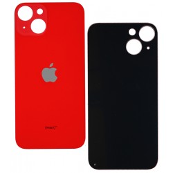 Задня панель корпуса для iPhone 14, красная, не нужно снимать стекло камеры, big hole