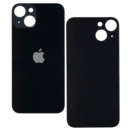 Задня панель корпуса для iPhone 14, черная, не нужно снимать стекло камеры, Midnight, big hole