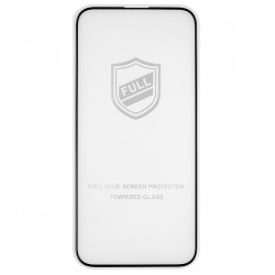 Защитное стекло для iPhone 15 Pro Max, 2.5D, Full Glue, черное Защитное стекло для iPhone 15 Pro Max, 2.5D, Full Glue, черное