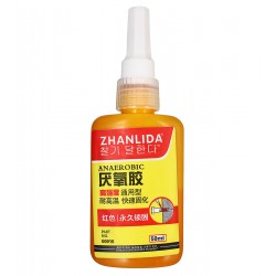 Фиксатор резьбы Zhanlida 00910, красный, 50 мл, анаэробный Фиксатор резьбы Zhanlida 00910, красный, 50 мл, анаэробный