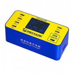 Сетевое зарядное устройство Mechanic iCharge 8S, 40 Вт, Power Delivery (PD), Quick Charge, 8 портов