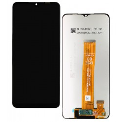 Дисплей для Samsung A127 Galaxy A12 Nacho, черный, без рамки, Оригинал (переклеено стекло), BV065WBM-L06-DB00_R0.0