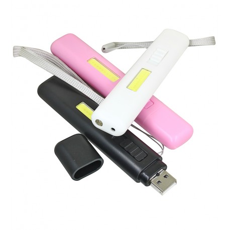 Ліхтарик брелок 41L-UV+COB (ультрафіолет), лазер, Li-Ion акумулятор, USB зарядка