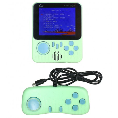 Портативная игровая приставка Game Box Mini G7, зеленая