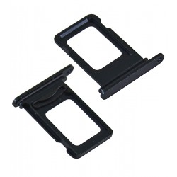 Держатель SIM-карты для iPhone 13, черный, double SIM