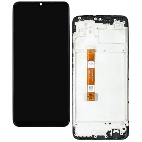 Дисплей Oppo A15, Oppo A15s, с сенсорным экраном (дисплейный модуль), черный, с рамкой