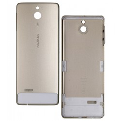 Задня панель корпусу для Nokia 515 Dual Sim, золотистий колір, з бічними кнопками Задня панель корпусу для Nokia 515 Dual Sim, золотистий колір, з бічними кнопками