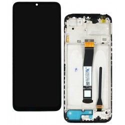 Дисплей Xiaomi Poco C40, Redmi 10C, чорний, з рамкою, оригінал (PRC)
