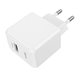 Зарядное устройство Hoco CS12A Ocean single port charger |1USB, 18W/3A, QC3.0| (white)