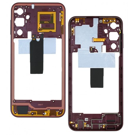 Средняя часть корпуса Samsung A245 Galaxy A24 (2023), красная