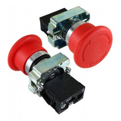 Кнопка XB2-BC542, ON-OFF, без фиксации, 2pin, 3A 250V, Daier "грибок", красная Кнопка XB2-BC542, ON-OFF, без фиксации, 2pin, 3A 250V, Daier "грибок", красная