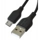 Кабель Micro-USB - USB, DC CL-11, силиконовый, 2,1 Ампер, 1метр