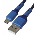 Кабель Micro-USB - USB, Hoco X65, 1м, 3А, силикон