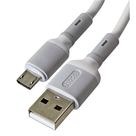 Кабель Micro-USB - USB, Hoco X65, 1м, 3А, силікон