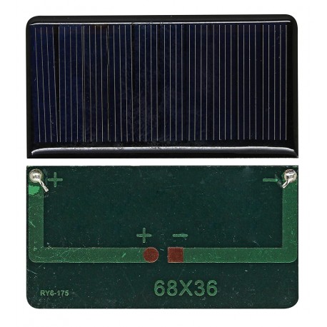 Сонячна панель АК6836, 68*36мм, 0,3W, 5V, 60 mA, полі