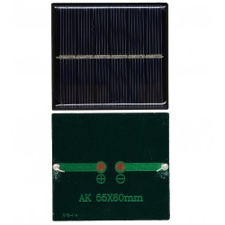 Сонячна панель АК6055, 60*55мм, 0,45W, 3V, 150 mA, полі