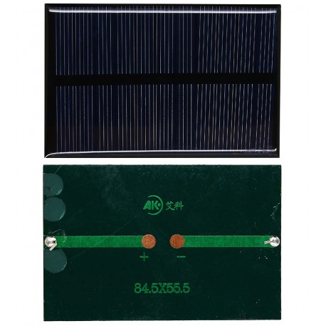 Солнечная панель АК8455, 84,5*55,5мм, 0,6W, 5,5V, 110 mA, поли