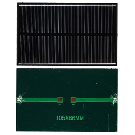 Солнечная панель АК10566, 105*66мм, 0,9W, 5,5V, 150 mA, поли