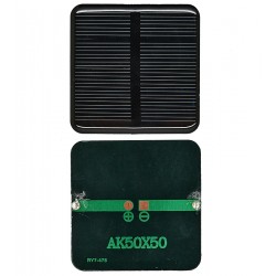 Сонячна панель АК5050, 50*50мм, 0,3W, 2V, 160 mA, моно