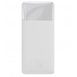 Power bank Baseus Bipow Digital Display 30000mAh, 20W, |2USB/1Type-C, 3A/20W, QC| (PPDML-N02) (white)