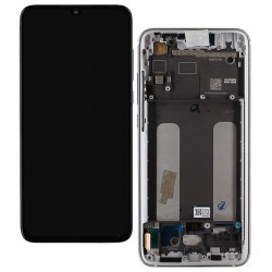 Дисплей для Xiaomi Mi 9 Lite, Mi CC9, сріблястий, з тачскріном, з рамкою, оригінал (переклеєне скло), M1904F3BG Дисплей для Xiaomi Mi 9 Lite, Mi CC9, сріблястий, з тачскріном, з рамкою, оригінал (переклеєне скло), M1904F3BG