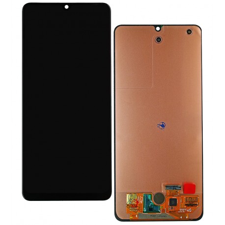 Дисплей для Samsung A325 Galaxy A32, чорний, без рамки, оригінал (переклеєне скло)