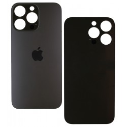 Задня панель корпуса для iPhone 14 Pro Max, черная, не нужно снимать стекло камеры, big hole