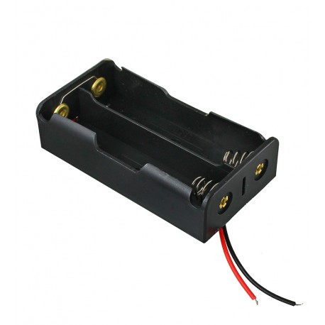 Відсік для батарей 2 x 18650 з проводами, паралельне з'єднання, 3,7В