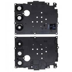 Скло камери для Samsung A145 Galaxy A14, чорне, з рамкою