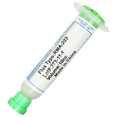 Флюс-паста RMA-100-UV [10 мл] малозалишковий, білий, різновид RMA-223