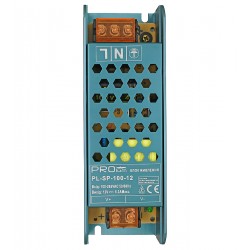 Блок питания для LED ленты 12В, 8.3А, 100Вт, "SLIM SP" стабилизированный импульсный адаптер, металлический корпус