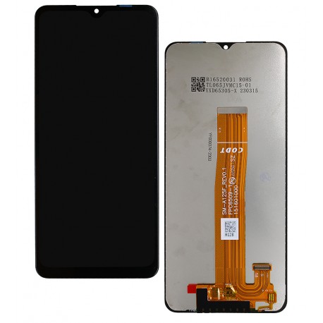 Дисплей для Samsung A125F Galaxy A12, чорний, з сенсорним екраном, оригінал (PRC), A125F_REV0.1 FPC6509-1