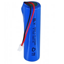 Акумулятор 18650, (Li-ion 3.7V 2200mAh), із захистом та проводами під паяння