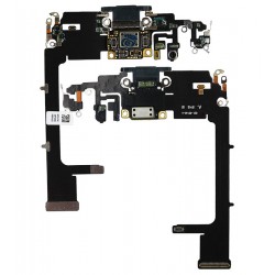 Шлейф iPhone 11 Pro, коннектора зарядки, коннектора навушників, зелений, з мікрофоном, Original (PRC)