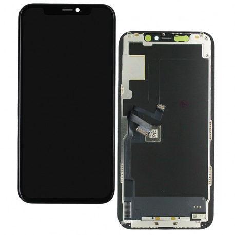 Дисплей для iPhone 11 Pro, чорний, з сенсорним екраном, з рамкою, PRC, # Self-welded OEM