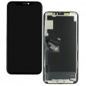 Дисплей для iPhone 11 Pro, чорний, з сенсорним екраном, з рамкою, PRC, Self-welded OEM