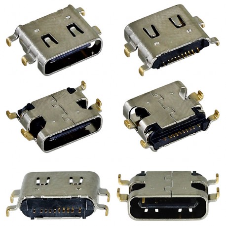 Коннектор зарядки, 10 pin, тип2, USB Type-C