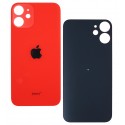 Задня панель корпусу Apple iPhone 12 Mini, червона, без зняття рамки камери, big hole