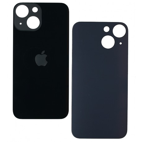 Задняя панель корпуса для Apple iPhone 13 Mini, черный, без снятия рамки камеры, big hole