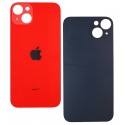 Задняя панель корпуса для Apple iPhone 14 Plus, красная, без снятия рамки камеры, big hole