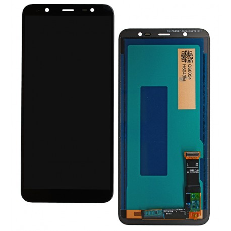Дисплей для Samsung J810 Galaxy J8 (2018), чорний, з сенсорним екраном (дисплейний модуль), з регулюванням яскравості, (TFT), China quality