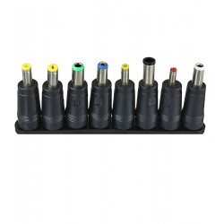Набір перехідників на штекери живлення DC: гніздо (Female) 5,5x2,1mm на штекери (Male) 8шт, 5,5x2,1mm, 3,5x1,35mm, 4,0x1,7mm, та інші