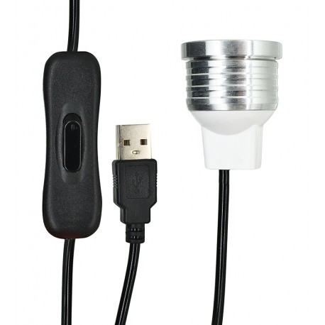 Ультрафиолетовая лампа для сушки, USB фонарик UV-LED-1 [5В, 1Вт, 360-395нм]