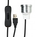 Ультрафіолетова лампа для сушіння, USB ліхтарик UV-LED-1 5В, 1Вт, 360-395нм 