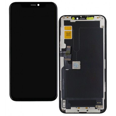 Дисплей для Apple iPhone 11 Pro, чорний, з рамкою, China quality, (TFT), JK