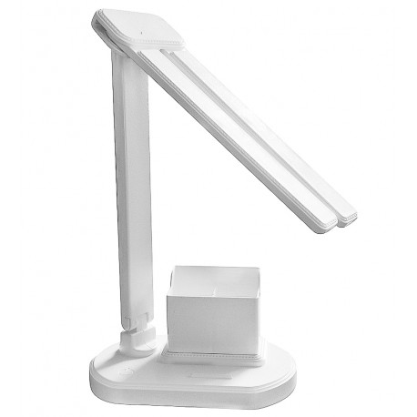 Настольная LED лампа с двойной головкой, 5 Вт, 6500 К, сенсорная натуральный белый A8