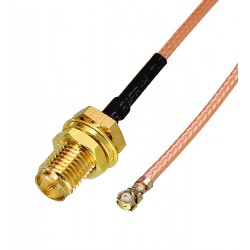 Кабель гніздо RP-SMA female - гніздо IPX U.FL female RG178 L=200 мм