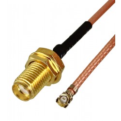 Кабель гнездо SMA female - гнездо IPX U.FL female RG178 L=150 мм Кабель гнездо SMA female - гнездо IPX U.FL female RG178 L=150 мм